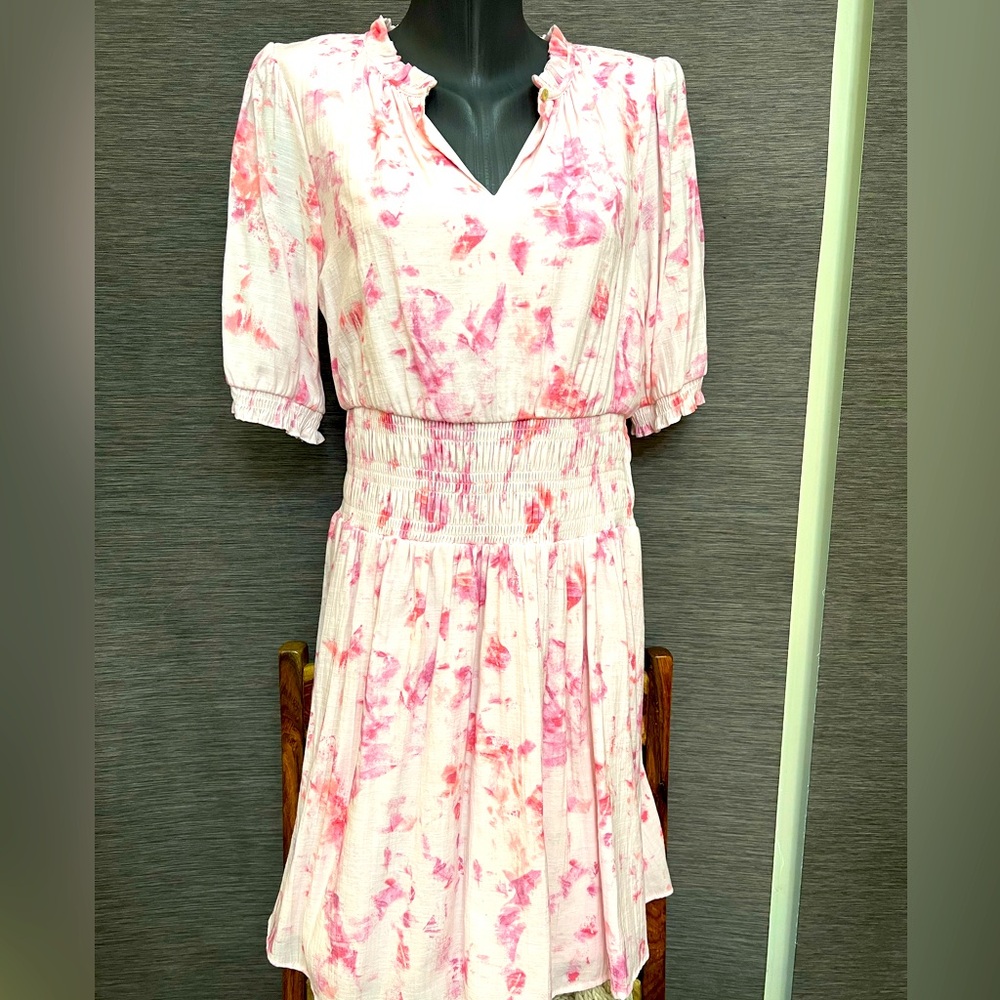 Nine West pink and white dress sz L